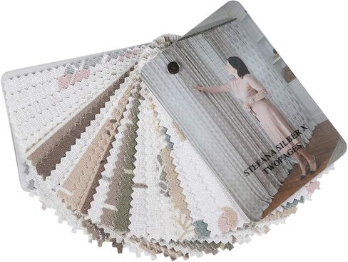 TWOPAGES Stefana Silber x Print Design Polyester Linen Fabric Sample Book in Saudi Arabia