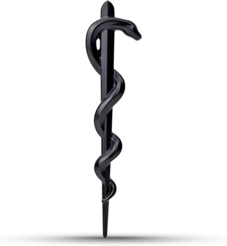 ملصق معدني بأجنحة ثعبان Caduceus للسيارة، ملصق ثعبان مزدوج، شعار سبائك الزنك الطبي في حالات الطوارئ، للسيارات والدراجات النارية (فضي مزدوج) in Kuwait