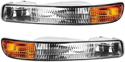 EPIC LIGHTING OE Fitment Replacement Parking Signal Lights Compatible with 1999-2007 Sierra 2000-2006 Yukon [ GM2520174 15199560 GM2521174 15199561 ] Driver Passenger Sides Pair in Kuwait