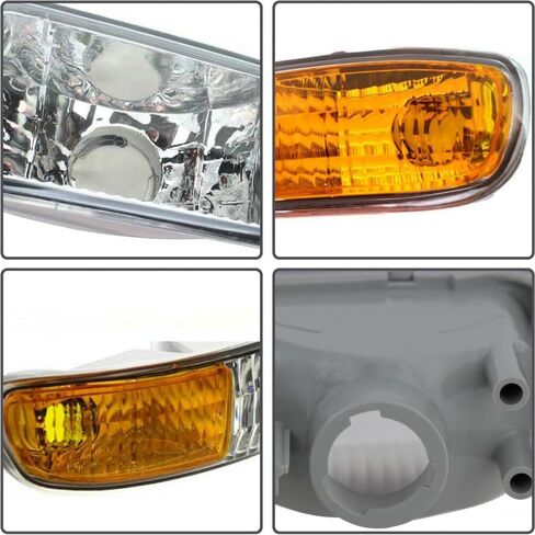 EPIC LIGHTING OE Fitment Replacement Parking Signal Lights Compatible with 1999-2007 Sierra 2000-2006 Yukon [ GM2520174 15199560 GM2521174 15199561 ] Driver Passenger Sides Pair in Kuwait