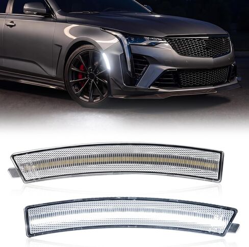 LED Side Marker Lights Replacement for 2020-Up CT4 Front Bumper White Marker Lights in Saudi Arabia