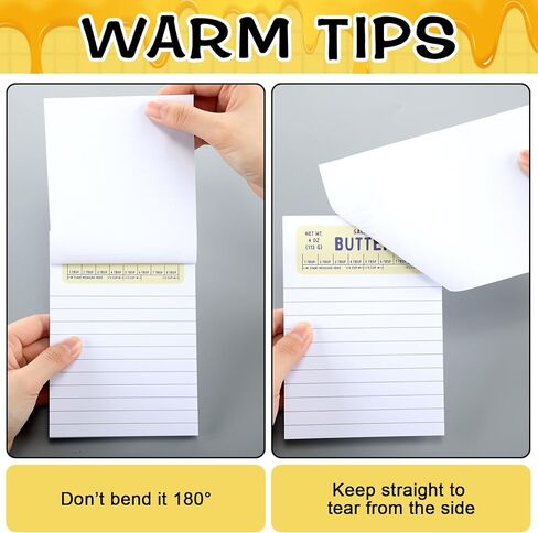 Sayglossy 12 Pcs Cute Butter Sticky Notes Funny Notepads Aesthetic Sticky Notes with 50 Sheets Each for Students Office School Journaling Scrapbooking Back to School Supplies 3.9 x 5.5 Inches in Kuwait