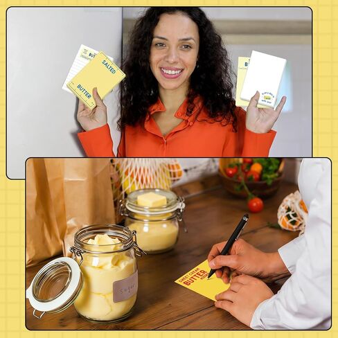 Sayglossy 12 Pcs Cute Butter Sticky Notes Funny Notepads Aesthetic Sticky Notes with 50 Sheets Each for Students Office School Journaling Scrapbooking Back to School Supplies 3.9 x 5.5 Inches in Kuwait
