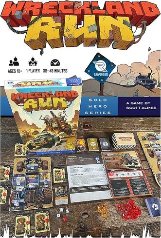 Renegade Game Studios Wreckland Run Solo Board Game Campaign, 1 Player Strategy Game Ages 10+ in Kuwait