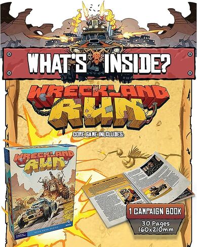 Renegade Game Studios Wreckland Run Solo Board Game Campaign, 1 Player Strategy Game Ages 10+ in Kuwait