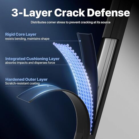 Soonjet FlexArmor for MacBook Air 13 inch Case | M5 M4 M3 M2 2026 2025-2022 | Hybrid Design, Cushioned Edges | Anti-Crack Upgrade | Clear Cover 13.6'' Laptop Hard Shell A3449 A3240 A3113 A2681 in Saudi Arabia