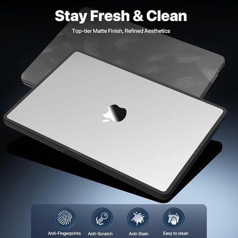 Soonjet FlexArmor for MacBook Air 13 inch Case | M5 M4 M3 M2 2026 2025-2022 | Hybrid Design, Cushioned Edges | Anti-Crack Upgrade | Clear Cover 13.6'' Laptop Hard Shell A3449 A3240 A3113 A2681 in Saudi Arabia