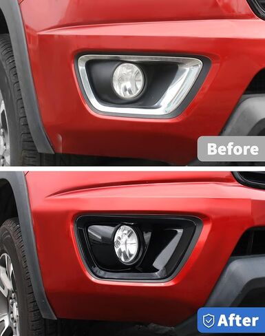 غطاء مصباح الضباب الأمامي لسيارة Chevy Colorado 2014-2020 ملحقات خارجية لإطار مصباح الضباب الأمامي، أسود in Kuwait