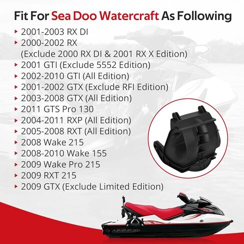 JAVIK دلو البوابة العكسية لـ Sea Doo Watercraft RX RX DI GTI GTX GTS RXT RXP Wake 155 Wake 215 Wake Pro 215 2001-2011 O.E.M#268000028 in Kuwait