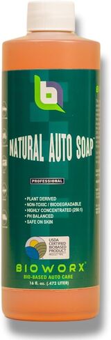 Bioworx® Natural Auto Soap (16 oz)- Plant Derived | USDA Certified BioPreferred | Eco-Friendly | High Concentrate | Professional Performance in Kuwait