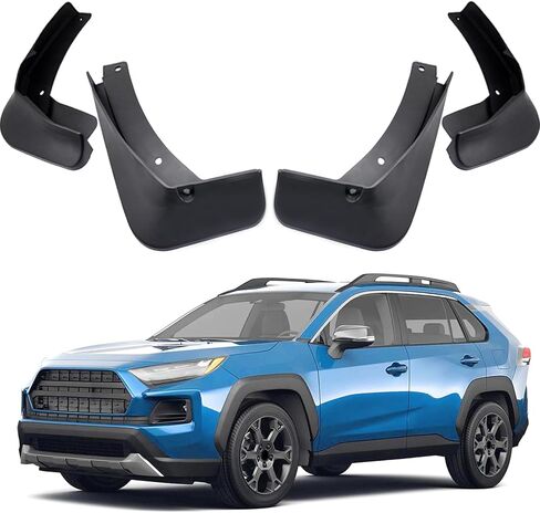 Mudguards Mud Flaps Splash Guards Fenders Compatible with 2019-2024 Toyota RAV4 Adventure / RAV4 TRD Off-Road, 4pcs Mud Guard Kit, Black in Kuwait