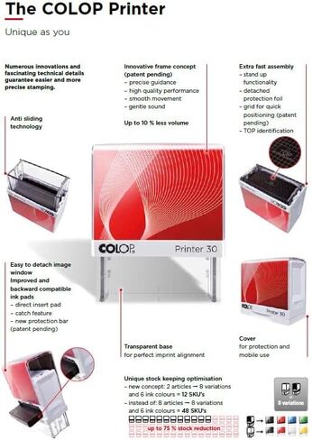 Handy Stamps Text and/or Logo Stamp | Impression Size 1 1/16" x 2 5/8 inches | Self Inking Personalized Stamp | Up to 5 Lines of Text in Saudi Arabia