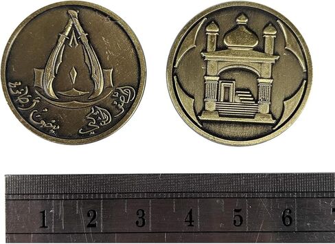The Broken Token - Assassin Gold Fantasy Coin - 30mm Metal Novelty Coins - Cosplay and TTRPG Game Pieces - Pack of 10 in Kuwait