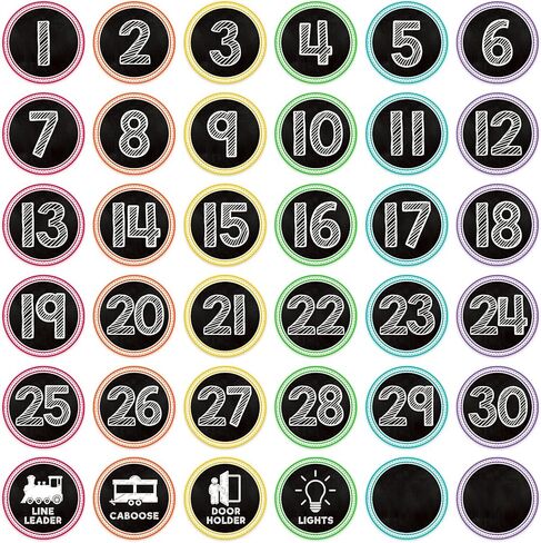 SICOHOME Line up Spots for Classroom - 36Pcs Floor Sticker for Classroom Vinyl Line up Dots Removable Numbers Stickers for Classroom Floor Decals Kindergarten Preschool Back to School Teacher Supplies in Saudi Arabia