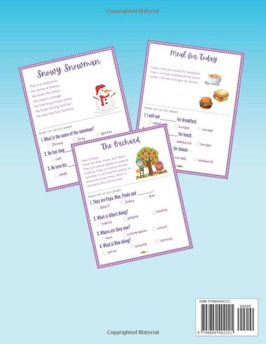 Decodable Kindergarten Readers. A book with decodable texts and easy sentences to help kindergarten children read and write. Volume 1. Full Color Edition. 5-6 years. in Kuwait