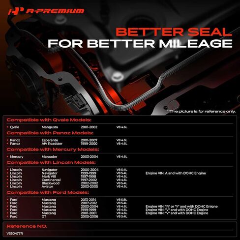 A-Premium Engine Valve Cover Gasket Set Compatible with Ford Mustang, GT & Lincoln Navigator, Continental, Aviator, Blackwood, Mark VIII & Mercury Marauder & Panoz AIV Roadster, Esperante & Qvale in Kuwait