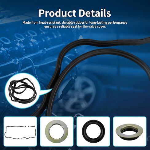 مجموعة حشية غطاء صمام المحرك VS50304R1 تناسب 1987-2001 Toyota Camry Celica MR2 RAV4 Solara، 2.0L 2.2L، مجموعة حشية غطاء الصمام تحل محل VC2005 VS50059 in Kuwait