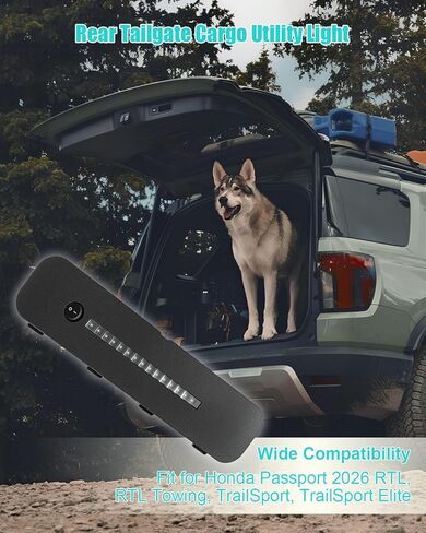 Rear Cargo Light Compatible with Honda Passport 2026 RTL RTL Towing TrailSport TrailSport Elite Bright LED Utility Lamp Replacement Cargo Light Assembly, Replaces 08V30-3BM-100 PREO-PSS-030 in Saudi Arabia