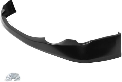Front Bumper Lip Compatible With 2009-2010 Lexus IS250 IS350, V Style Black Pu Urethane Sedan Lip Bodykit Protector Air Dam Chin Add On by IKON MOTORSPORTS in Saudi Arabia