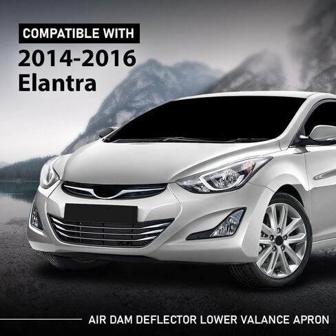 مريلة LQI عاكسة لسد الهواء الأمامي متوافقة مع Hyundai Elantra 2014 2015 2016 865903X700, HY1094101 أسود in Kuwait