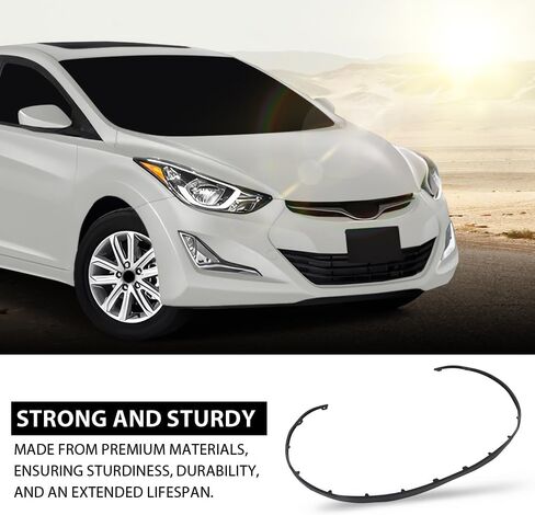 مريلة LQI عاكسة لسد الهواء الأمامي متوافقة مع Hyundai Elantra 2014 2015 2016 865903X700, HY1094101 أسود in Kuwait