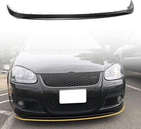 مصد الشفة الأمامي، متوافق مع 2006-2009 Volkswagen Golf GTI MK5، 05-10 Jetta Sedan MK5، 09-10 Jetta Wagon Mk5، PU غير مصبوغ على الطراز الأوروبي واقي الذقن الأمامي الفاصل للهواء in Kuwait