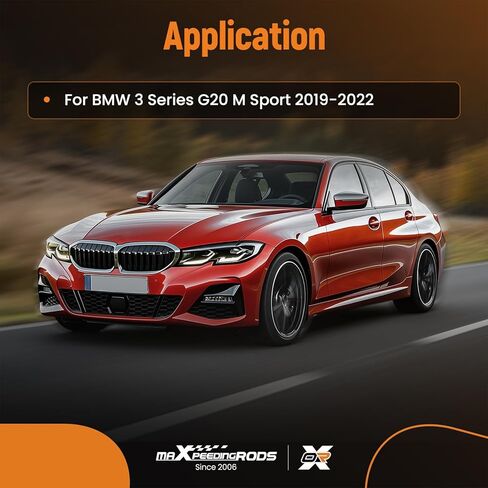 شفة ناشرة المصد الخلفي من maxpeedingrods لسيارة BMW 3 Series G20 M340i M Sport 2019-2022 باللون الأسود اللامع in Kuwait