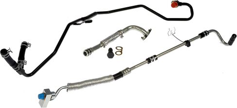 Dorman 667-496 Driver Side Turbocharger Coolant and Oil Supply/Return Line Kit Compatible with Select Ford Models in Kuwait