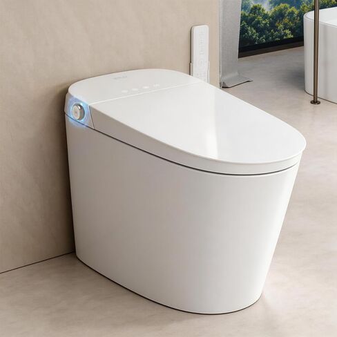 EPLO Smart Toilet Bidet with Tank Built In,Auto Open Close Lid,ADA Comfort Height,Dual Auto Flush,1000 Gram MaP Flushing Score,Heated seat,Modern Elongated One Piece Bidet Toilets Combo U8PRO in Saudi Arabia