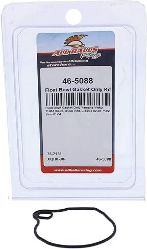 All Balls Racing Float Bowl Gasket Only Kit 46-5088 Compatible with/Replacement for Yamaha XC50 Vino Classic 2002-2005, YJ50 Vino 2001-2004, YW50 ZUMA 2003-2005 in Kuwait