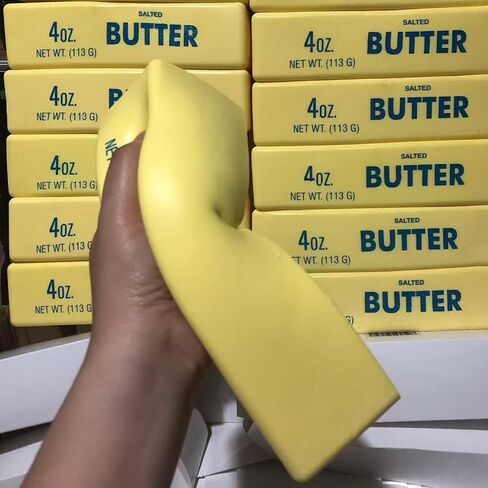 Giant Butter Squishy (8.9*2.36*2.36 Inch), Big Jumbo Butter Stick Squishy,Slow Rising Fidget Squeeze Toys in Saudi Arabia