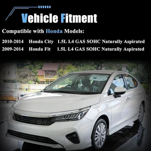 مجموعة شداد الحزام من AUCERAMIC مع بكرة مناسبة لهوندا فيت 2009-2014، هوندا سيتي 2010-2014 L4 1.5L GAS SOHC استبدال #39182 31170RB0J01 in Kuwait
