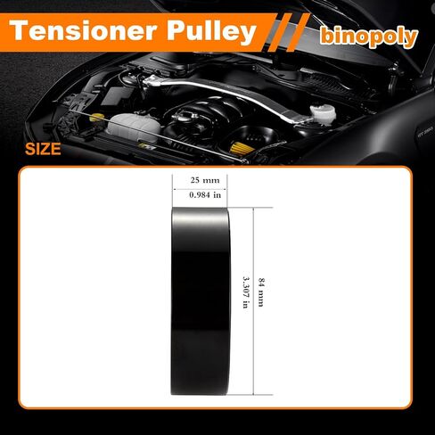 binopoly 36336 Belt Tensioner/Idler Pulley For Infiniti G35 2003-2007 M35 2006-2008 FX35 2003-2008 QX4 2001-2003 N-issan 350Z 2003-2006 Pathfinder OE#89150 419-661 119274P101 11927AL500 11925AL50A in Kuwait