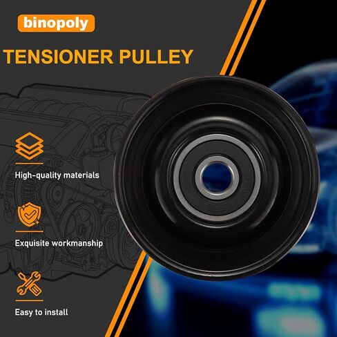 binopoly 36336 Belt Tensioner/Idler Pulley For Infiniti G35 2003-2007 M35 2006-2008 FX35 2003-2008 QX4 2001-2003 N-issan 350Z 2003-2006 Pathfinder OE#89150 419-661 119274P101 11927AL500 11925AL50A in Kuwait