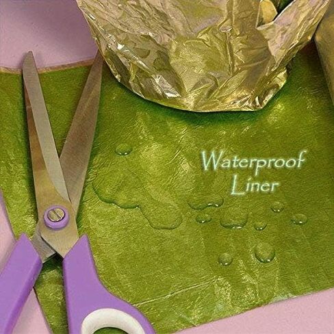 Premium Floral Foil Wrapping Paper - 20 Inches By 10 Yards (Silver) in Saudi Arabia
