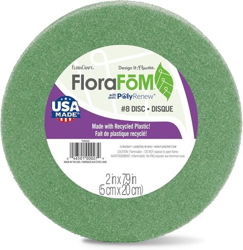 FloraCraft FloraFōM Disc 2 Inch x 7.9 Inch Green in Kuwait