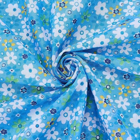 PH PandaHall Orange Floral Printed Fabric by The Yard Flower Cotton Fabric 62.9 Inch Wide Orange Wildflower Fabrics Vintage Flower Cloth for Sewing DIY Crafts Garment Quilting Home Decor in Kuwait