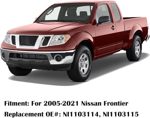 Rear Step Bumper Rear Bumper Compatible with 2005-2021 Nissan Frontier, Replace OE#NI1103114, Chrome in Kuwait