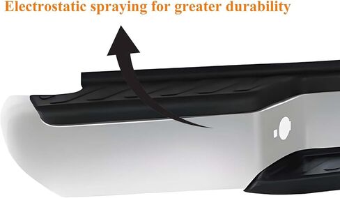 Rear Step Bumper Rear Bumper Compatible with 2005-2021 Nissan Frontier, Replace OE#NI1103114, Chrome in Kuwait