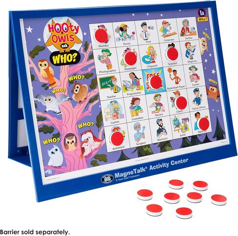 Super Duper Publications | MagneTalk WH Questions Short Stories and Activities Barrier Games | Ask and Answer Questions, Vocabulary, & Story Comprehension | Who, What, Where, When, Why, How, & Which in Kuwait