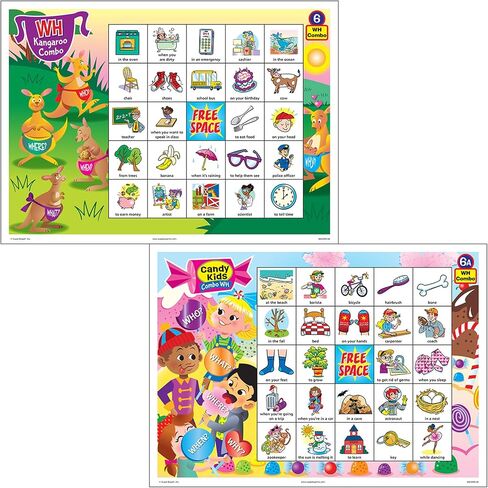 Super Duper Publications | MagneTalk WH Questions Short Stories and Activities Barrier Games | Ask and Answer Questions, Vocabulary, & Story Comprehension | Who, What, Where, When, Why, How, & Which in Kuwait