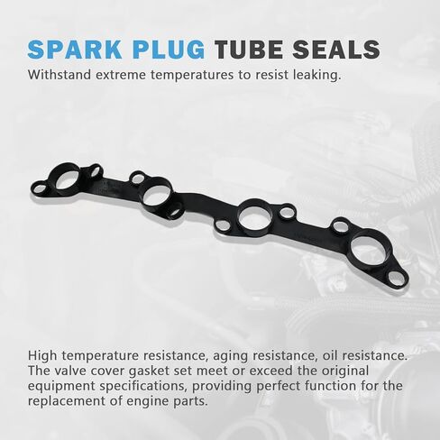 Engine Valve Cover Gasket Set Compatible with Toyota 4Runner Tacoma 2005 2006 2007 2008 2009 2010 2011 2012 2013 2014 2015 2016 2017 2018 L4 2.7L Replace VS50717R VS50571 1121375041 in Saudi Arabia