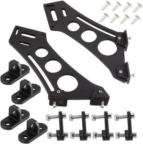Universal Car Spoiler Mounting Brackets 28cm/11in - CNC Aluminum Alloy Rear Wing Support Legs for Trunk Lid Racing Style Aerodynamic Upgrade (28cm/11in) in Kuwait