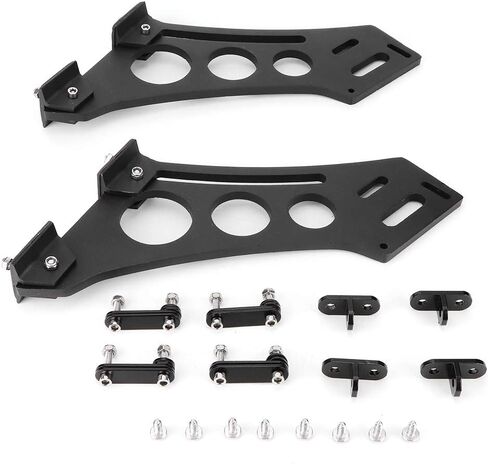 Universal Car Spoiler Mounting Brackets 28cm/11in - CNC Aluminum Alloy Rear Wing Support Legs for Trunk Lid Racing Style Aerodynamic Upgrade (28cm/11in) in Kuwait