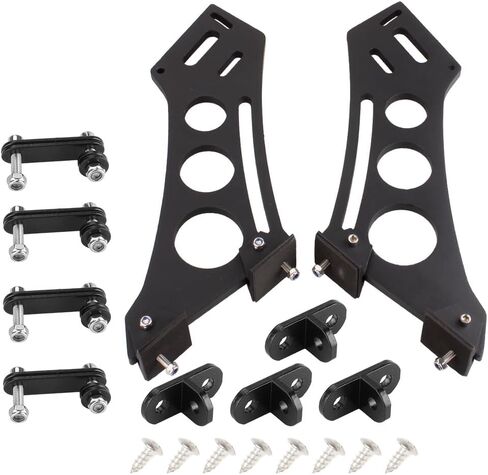 Universal Car Spoiler Mounting Brackets 28cm/11in - CNC Aluminum Alloy Rear Wing Support Legs for Trunk Lid Racing Style Aerodynamic Upgrade (28cm/11in) in Kuwait