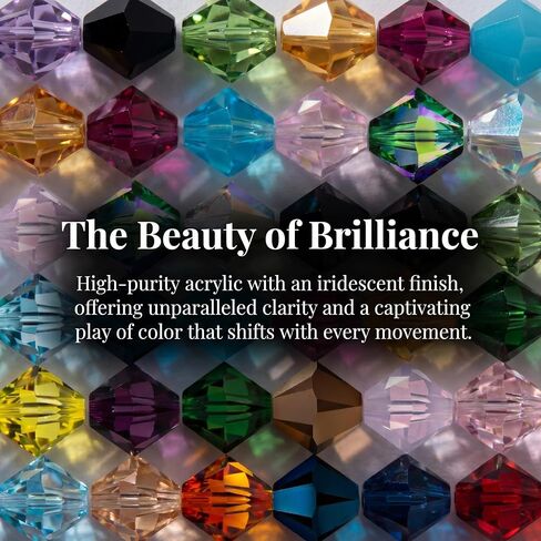 100pcs, Austrian Crystal, Bicone Beads,4mm, Multicolor in Kuwait