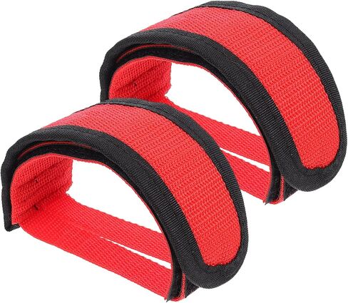 Toddmomy 1 Pair Bicycle Muzzle Bike Attachment for Kids Bikes Bike Pedal Strap Cycling Pedal Accessory Footrest Strips Bicycles Pedal Band Bike Pedal Cover Bicycles Footrest Straps Nylon in Kuwait