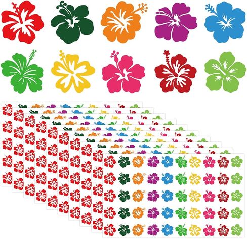 Whaline 500Pcs Blue Ocean Tanning Sunbathing Stickers Sea Marine Animal Self Adhesive Body Decals for Summer Beach Hawaiian Tropical Luau Salon Party Supplies in Kuwait