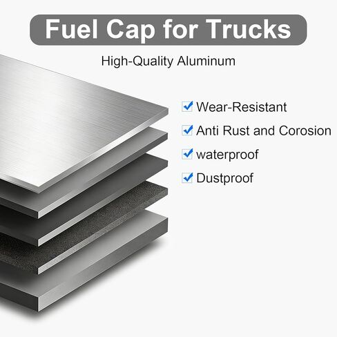 Fuel Cap L-1A 3IN-8 Non-Locking, Vented, 8 Threads Per Inch, Aluminum for Trucks in Saudi Arabia