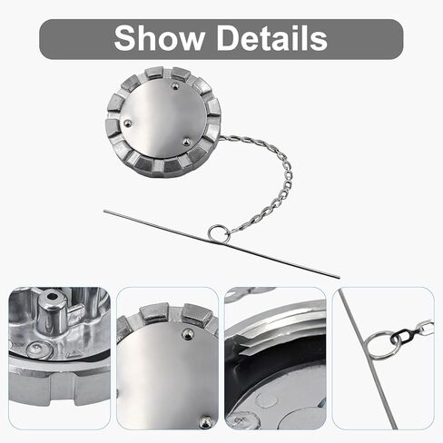 Fuel Cap L-1A 3IN-8 Non-Locking, Vented, 8 Threads Per Inch, Aluminum for Trucks in Saudi Arabia